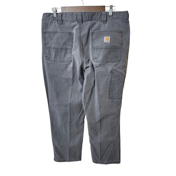 Carhartt Pants Gray Mens 38 x 32 Rugged Flex Relaxed Fit Work Straight Leg Jeans - Picture 6 of 10